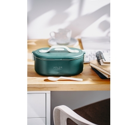 Adler | Electric lunch box with thermal bag | AD 4522 | 0.8 L | Plastic/Stainless steel | Green | Lid included