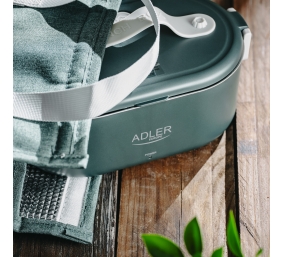 Adler | Electric lunch box with thermal bag | AD 4522 | 0.8 L | Plastic/Stainless steel | Green | Lid included