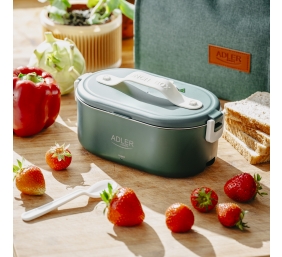 Adler | Electric lunch box with thermal bag | AD 4522 | 0.8 L | Plastic/Stainless steel | Green | Lid included