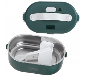 Adler | Electric lunch box with thermal bag | AD 4522 | 0.8 L | Plastic/Stainless steel | Green | Lid included