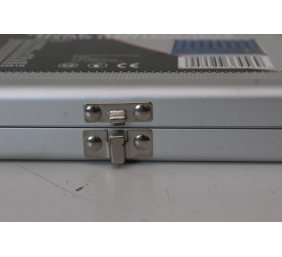 SALE OUT. TURNING KNIVES IN A CASE 10x10mm / 11 pcs. SUITCASE /SILVER | Geko BROKEN LOCK, SCRATCHED PAINT