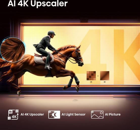 Hisense UHD QLED Smart TV | 65E7Q | 65" | Smart TV | VIDAA OS | UHD | Black