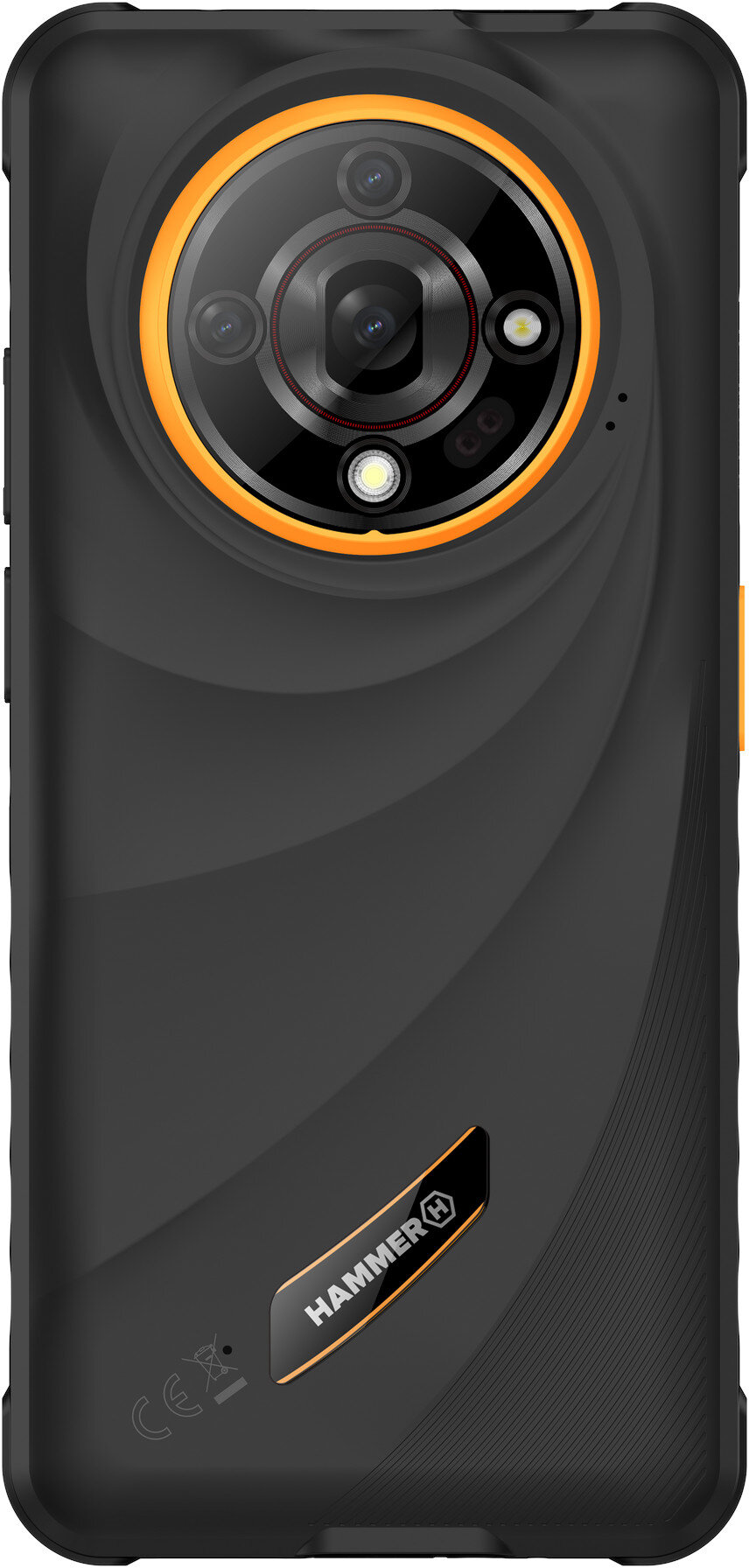 HAMMER Hammer Iron 6 (Black) DS 6.56" IPS TFT 720x1612/2GHz/128GB/6GB RAM/Android 14/microSDXC/WiFi,BT,4G | Hammer