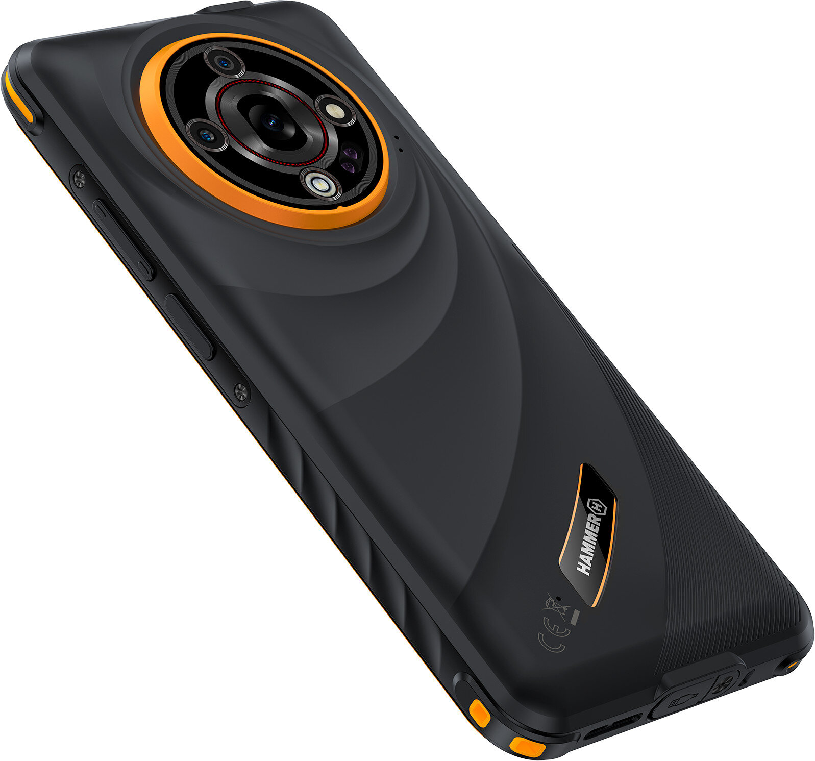 HAMMER Hammer Iron 6 (Black) DS 6.56" IPS TFT 720x1612/2GHz/128GB/6GB RAM/Android 14/microSDXC/WiFi,BT,4G | Hammer