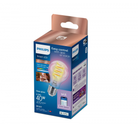 Philips Smart WiFi Filament Clear RGB | E27 | 6.3 W | Full colour