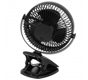 Adler Rechargeable Clip-on Desk Fan | AD 7342 | Table Fan | Black | Diameter 15.5 cm | Number of speeds 3 | Oscillation | 5 W