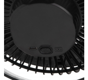 Adler Rechargeable Clip-on Desk Fan | AD 7342 | Table Fan | Black | Diameter 15.5 cm | Number of speeds 3 | Oscillation | 5 W