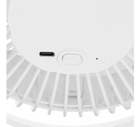 Adler Rechargeable Clip-on Desk Fan | AD 7342 | Table Fan | White | Diameter 15.5 cm | Number of speeds 3 | Oscillation | 5 W