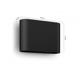 Philips Hue WCA Dymera Smart Wall Light Indoor and Outdoor | 2000-6500 Hue White Colour Ambiance