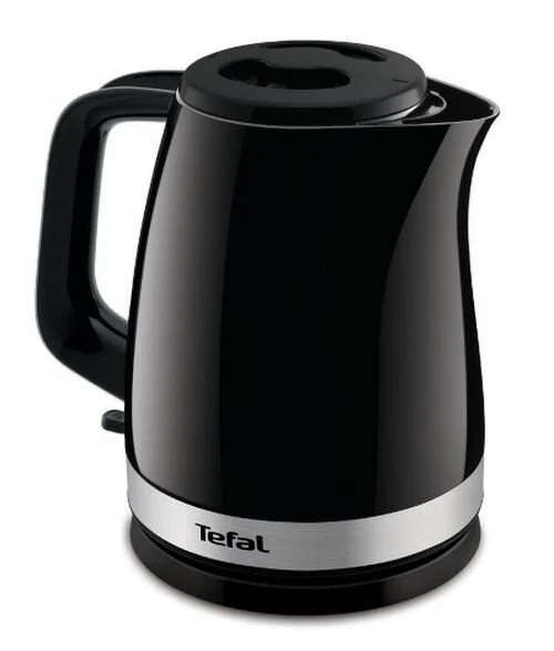 TEFAL Kettle | KO150F30 Delfini Vision | Electric | 2400 W | 1.5 L | Plastic | 360° rotational base | Black/Stainless steel