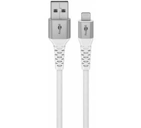 Goobay Lightning USB-A Supersoft Textile Cable with Metal Plugs | 74512
