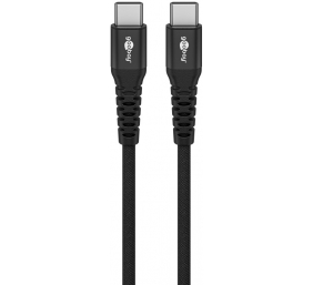 Goobay | USB-C Supersoft Textile Cable with Metal Plugs, 1 m