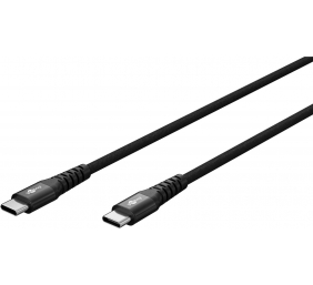 Goobay | USB-C Supersoft Textile Cable with Metal Plugs, 1 m
