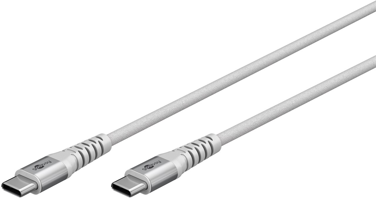 Goobay USB-C Supersoft Textile Cable with Metal Plugs | 70193