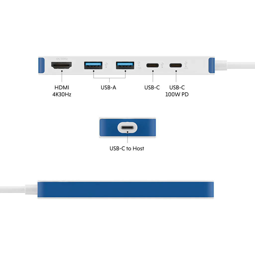Hyper HyperDrive Flex 5 Port USB-C Hub | HD4101BUGL | HDMI ports quantity 1