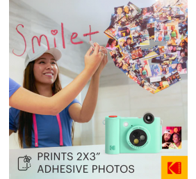 Kodak SMILE+ Momentinis fotoaparatas, 2x3'', Žalia