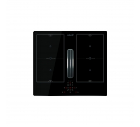 CATA | AS 600 | Induction hob with built-in hood | 59 cm | Number of burners/cooking zones 4 | Black | Touch