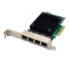 Digitus DN-10136 4-Port RJ45 RTL8125B, 2.5 GBits Server NIC