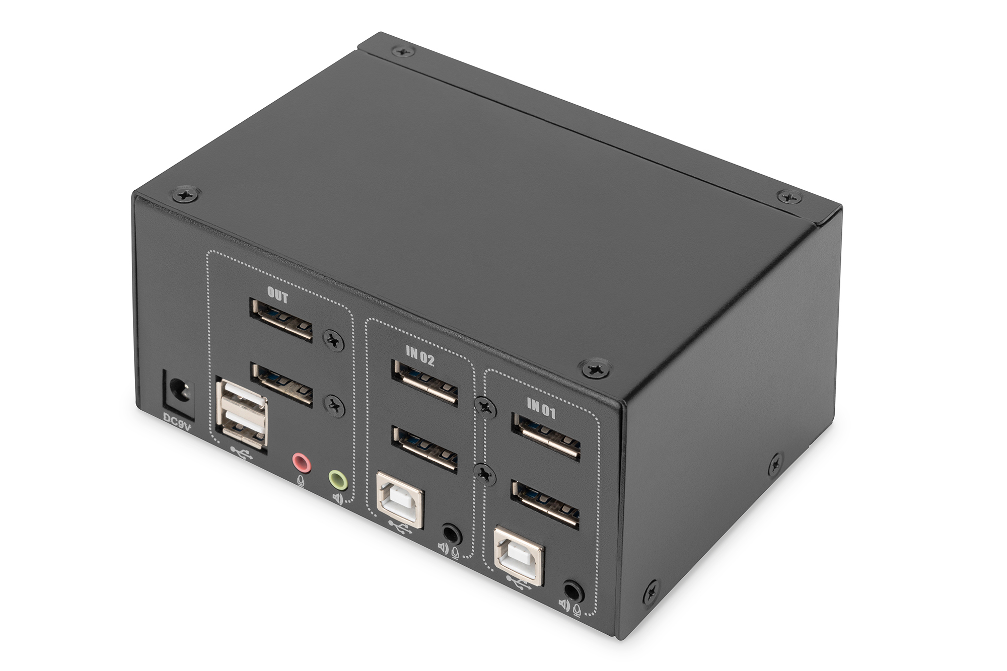 Digitus KVM Switch, 2-Port, Dual Display, 4K, DisplayPort | DS-12862