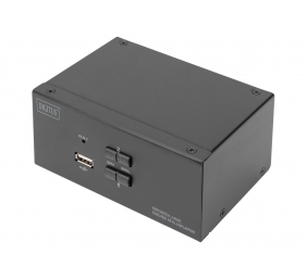 Digitus KVM Switch, 2-Port, Dual Display, 4K, DisplayPort | DS-12862