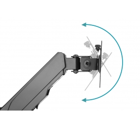 Digitus Wall mount | DA-90396 | Adjustable Height, Rotate, Tilt | 17-32 " | Maximum weight (capacity) 8 kg | Black