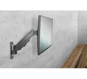 Digitus Wall mount | DA-90396 | Adjustable Height, Rotate, Tilt | 17-32 " | Maximum weight (capacity) 8 kg | Black