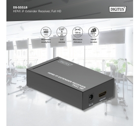 Digitus | HDMI IP Extender Receiver, Full HD | DS-55518