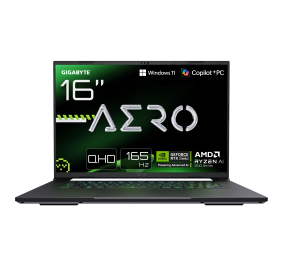 Gigabyte AERO X16 1WH-93EEC64DH | 16 " | AMD Ryzen Al 7 | 350 | 32 GB | DDR5 | Solid-state drive capacity 1000 GB | NVIDIA GeForce RTX 5070 | GDDR7 | 8 GB | Windows 11 Home | 802.11ax | Bluetooth version 5.2 | Keyboard language US international | Keyboard