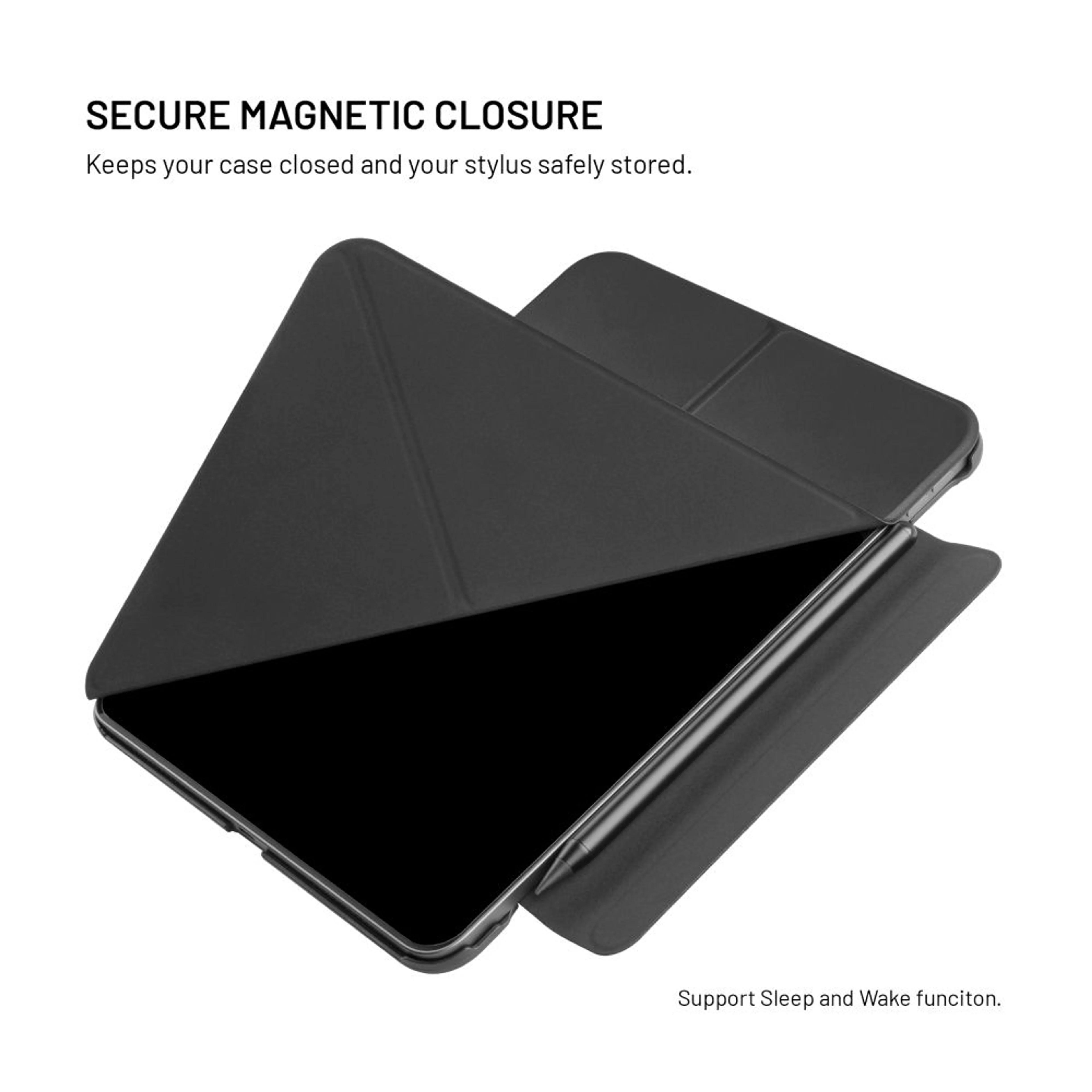 Fixed | Trinity Case | 10.9-11 " | Cover | Apple iPad 10.9" (2022)/iPad 11" (2025) | Black