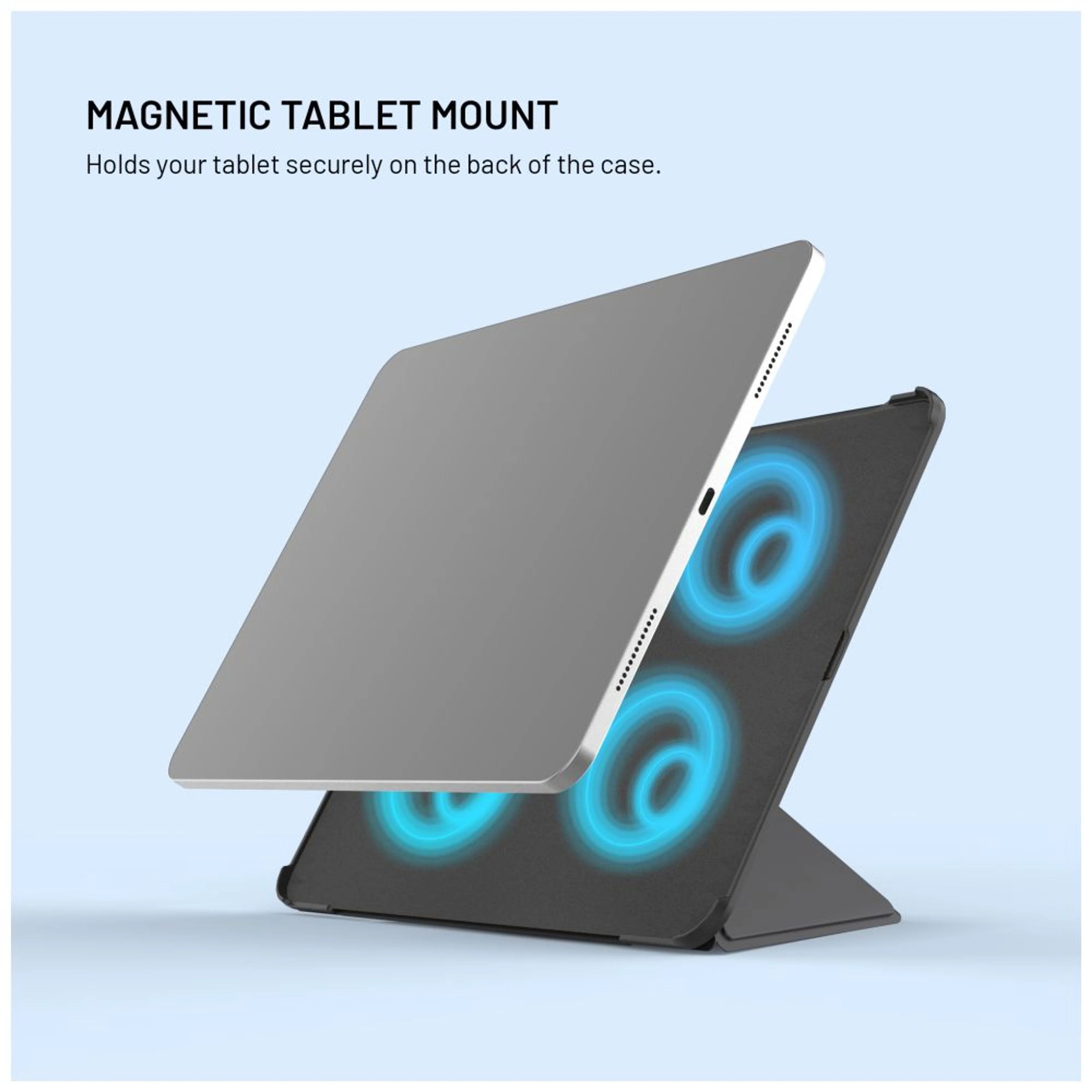 Fixed | Trinity Case | 10.9-11 " | Cover | Apple iPad 10.9" (2022)/iPad 11" (2025) | Black