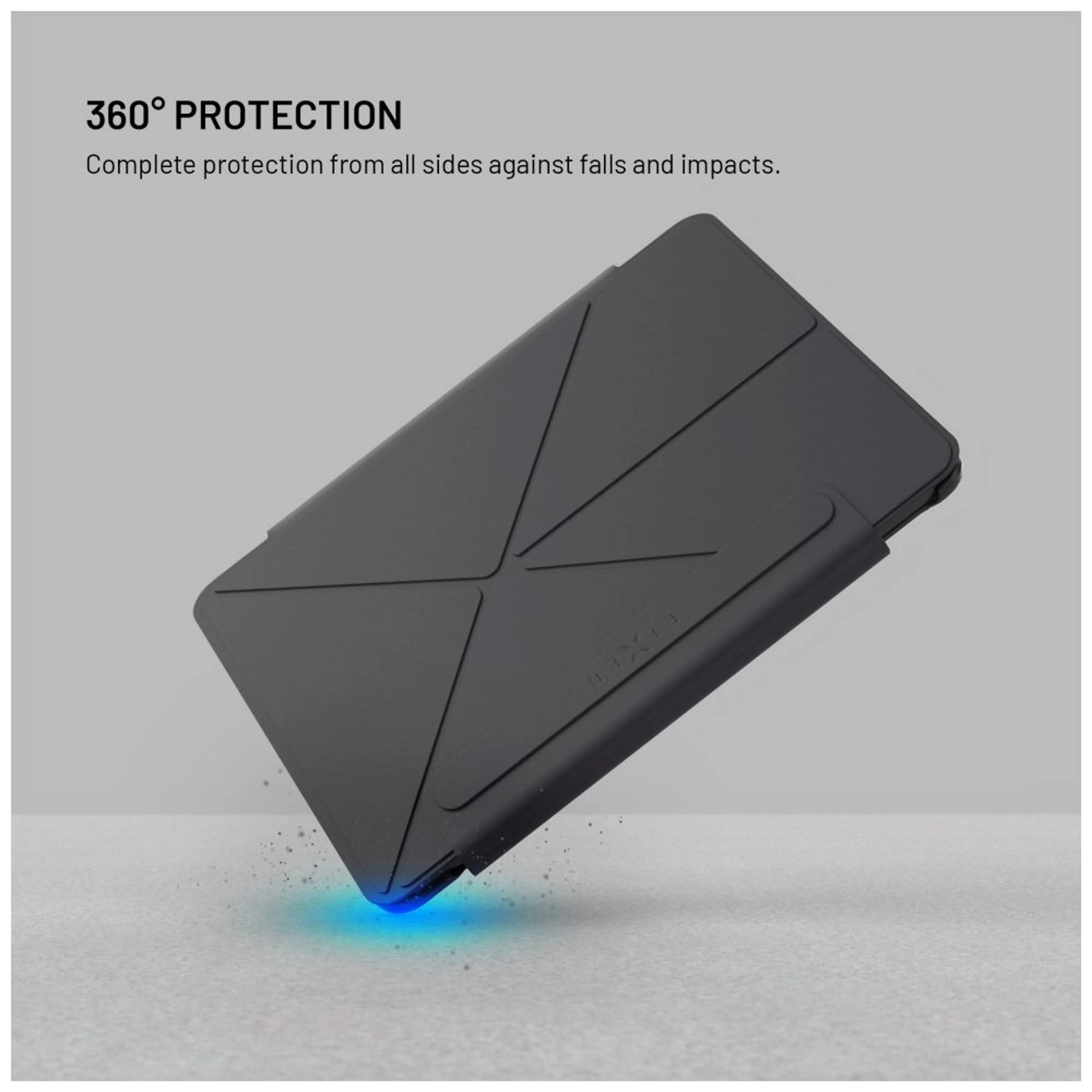 Fixed | Trinity Case | 10.9-11 " | Cover | Apple iPad 10.9" (2022)/iPad 11" (2025) | Black