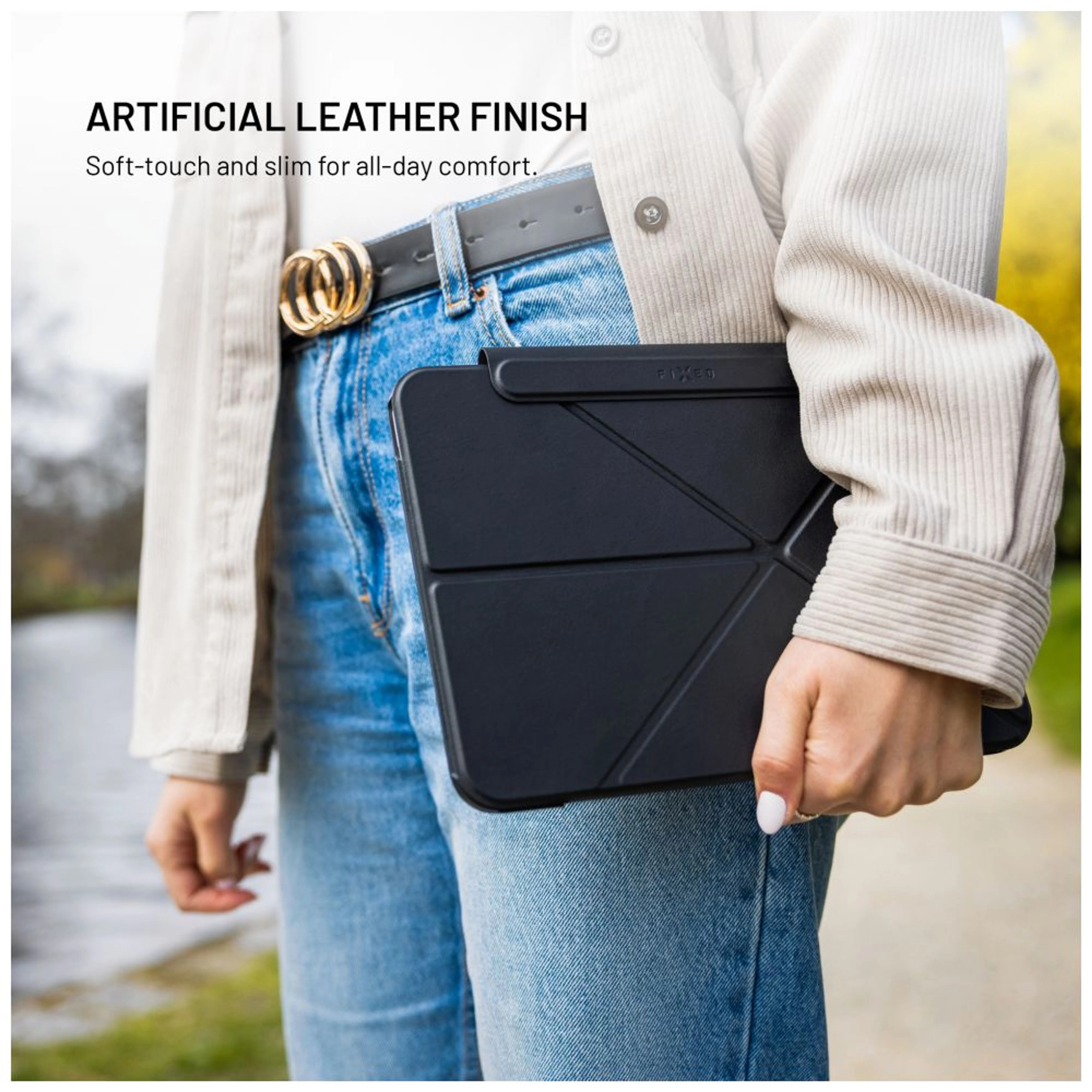 Fixed | Trinity Case | 10.9-11 " | Cover | Apple iPad 10.9" (2022)/iPad 11" (2025) | Black