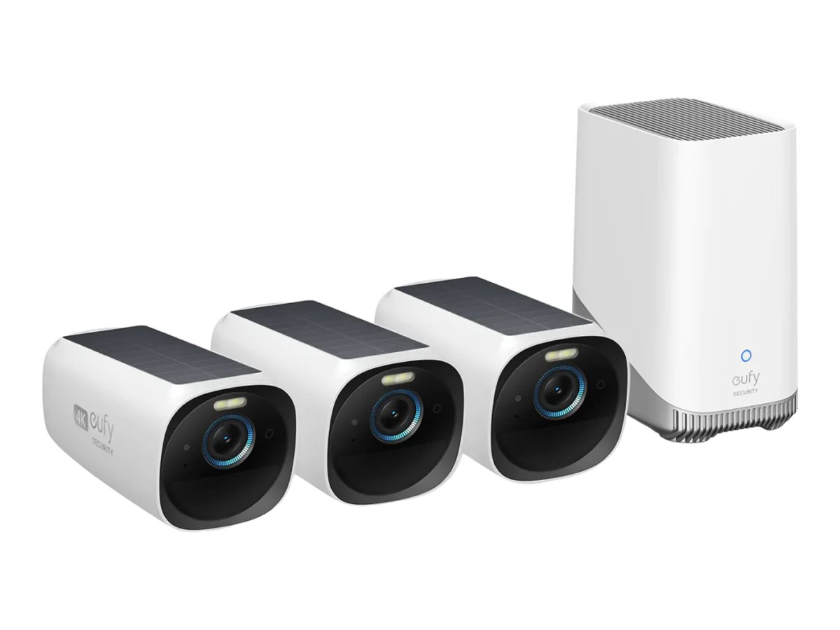 Anker Eufy Security Camera, 3+1 Kit | eufyCam 3 | IP67 | HDD/SSD storage