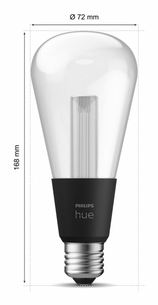 Philips Hue WCA Lightguide ST72 | E27 | 6.8 W | White and colour light