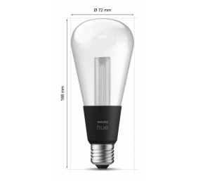 Philips Hue WCA Lightguide ST72 | E27 | 6.8 W | White and colour light