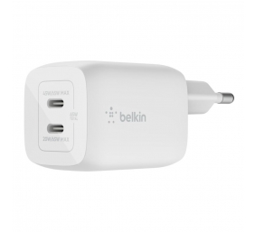 Belkin USB-C GaN PD PPS Dual Wall Charger, 65W | WCH013vfWH