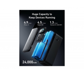 Anker 737 Power Bank Gen 2 B2C - UN Black Iteration 1 | A1289011 | 24000 mAh | Black