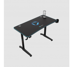 Onex | Gaming Desk w/Cup holder, headset hook, Gamepad holder, Full coverage mouse pad | GD1200H | Black