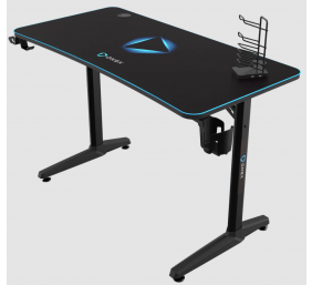 Onex | Gaming Desk w/Cup holder, headset hook, Gamepad holder, Full coverage mouse pad | GD1200H | Black