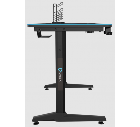 Onex | Gaming Desk w/Cup holder, headset hook, Gamepad holder, Full coverage mouse pad | GD1200H | Black