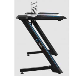 Onex | RGB Gaming Desk w/Cup holder, headset hook, Gamepad holder, 114cm(w) | GD1200Z | Black