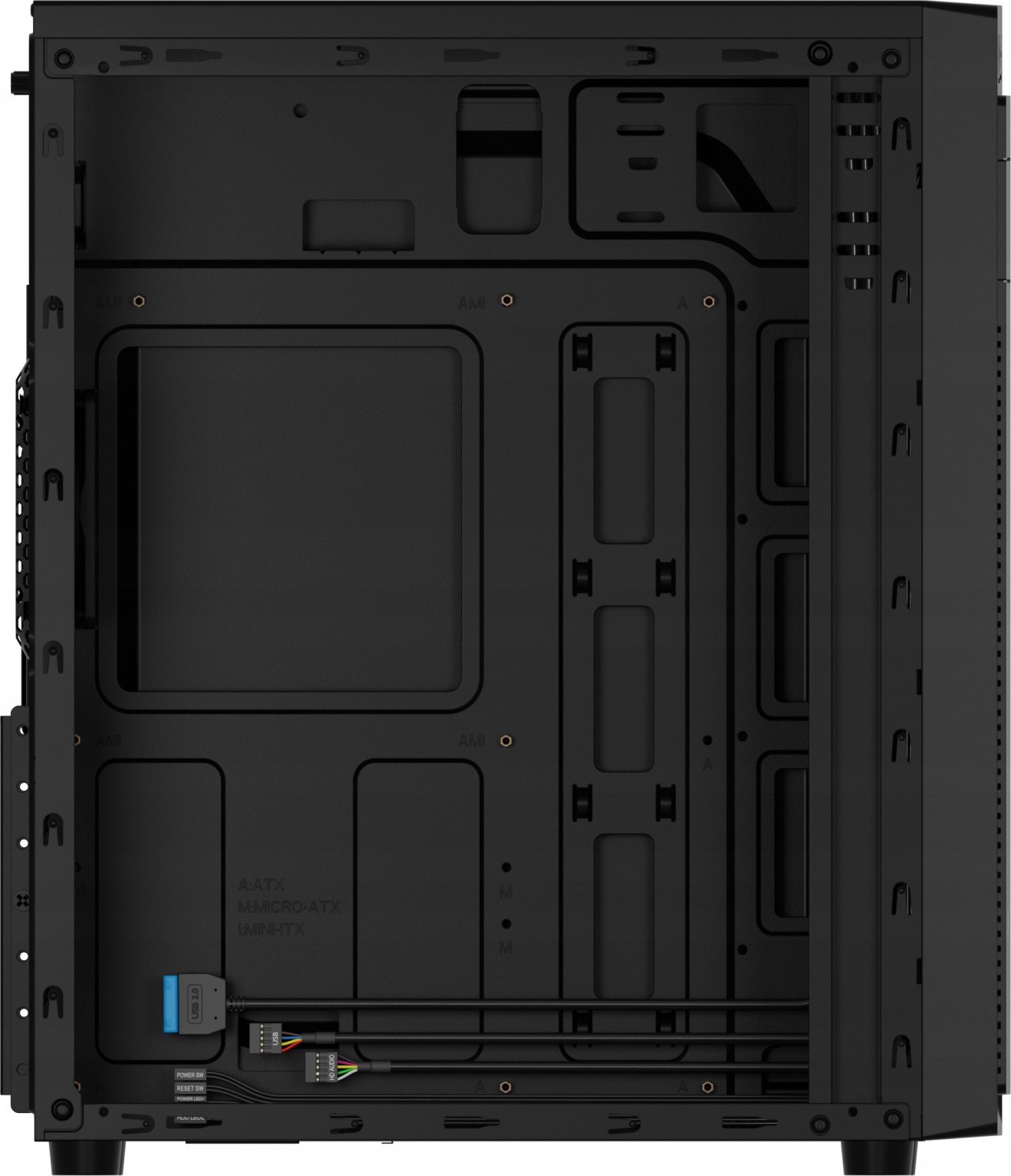 Genesis PC Case | Natec Aracanta | Black | Midi Tower | Power supply included No