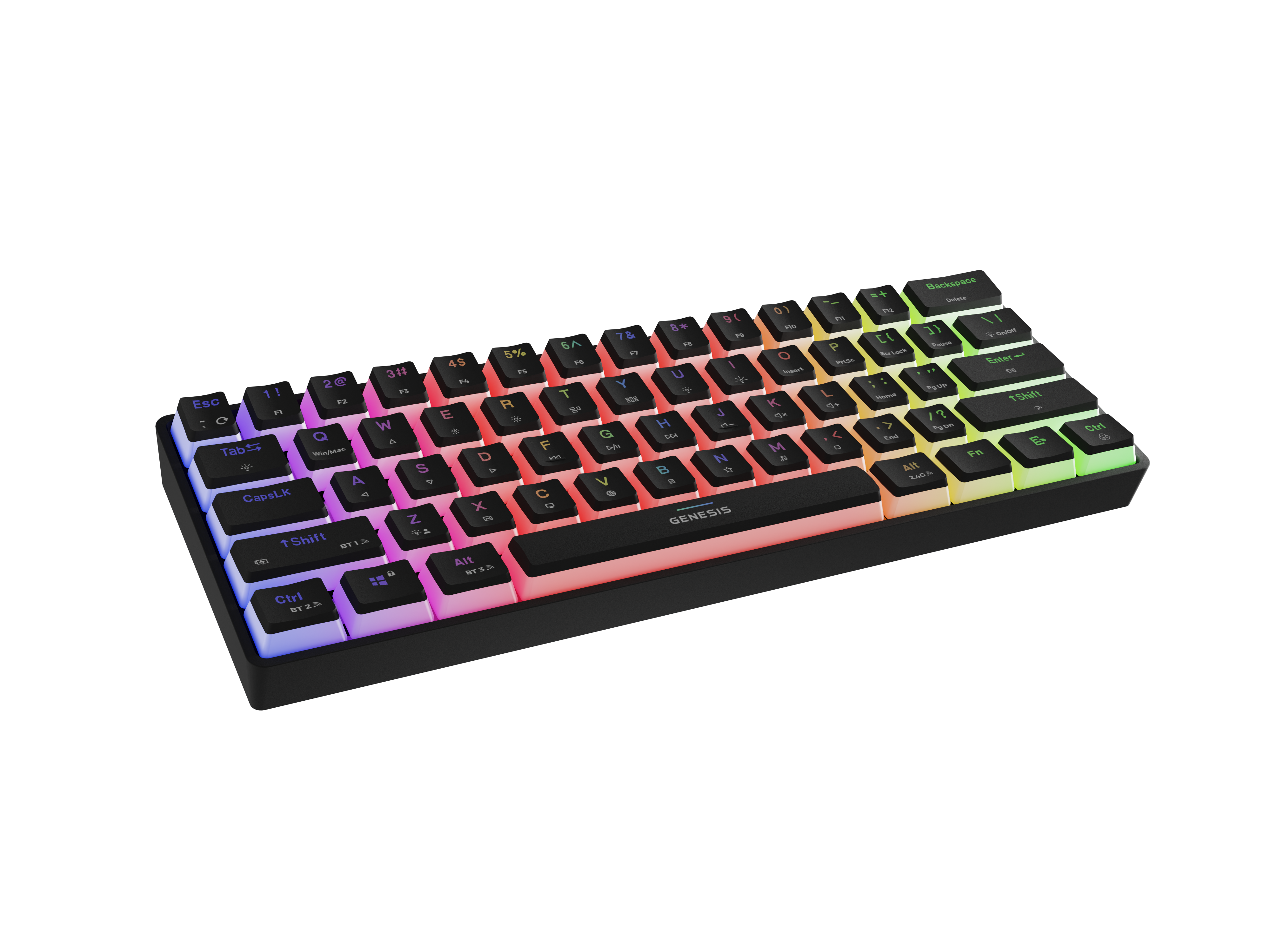 Genesis | THOR 660 G2 | Gaming keyboard | Wireless/Wired | US | Black | 2.4 GHz, Bluetooth, USB | Tactile