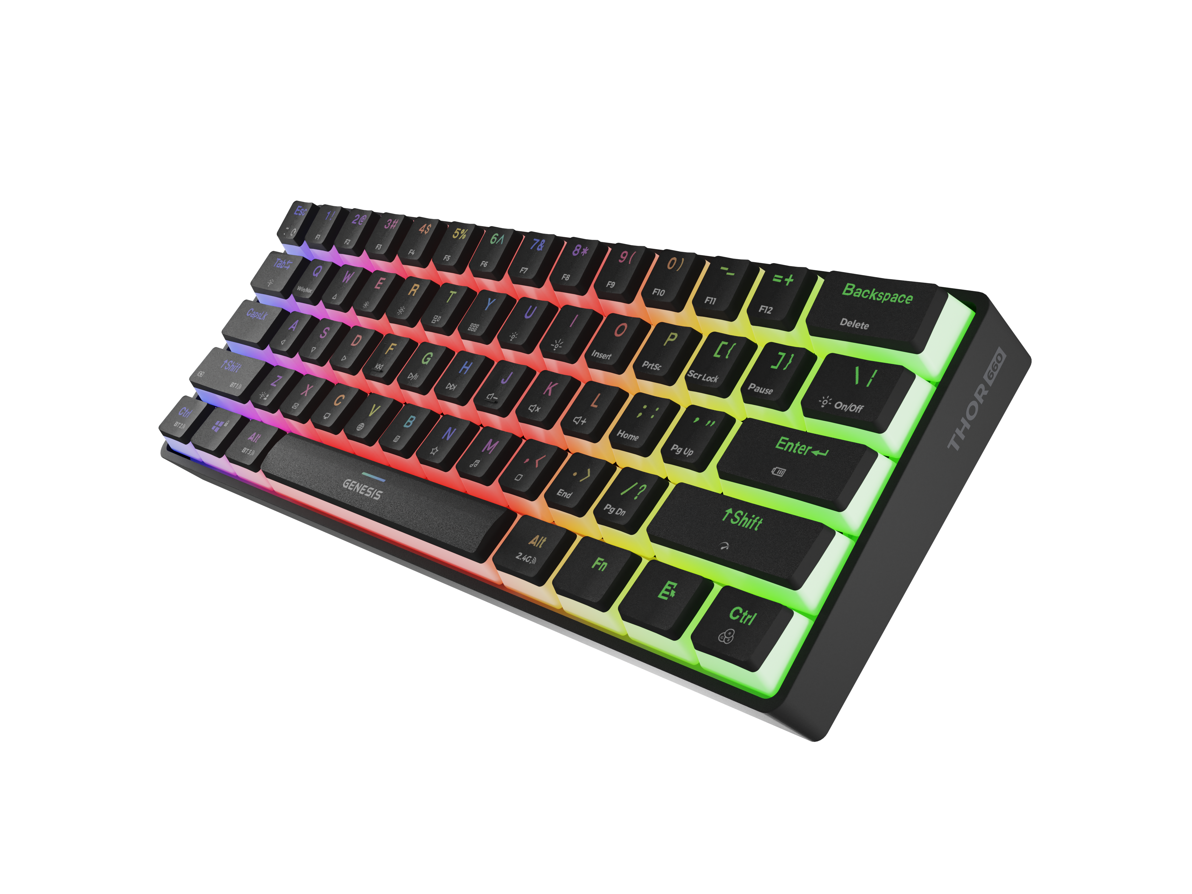 Genesis | THOR 660 G2 | Gaming keyboard | Wireless/Wired | US | Black | 2.4 GHz, Bluetooth, USB | Tactile