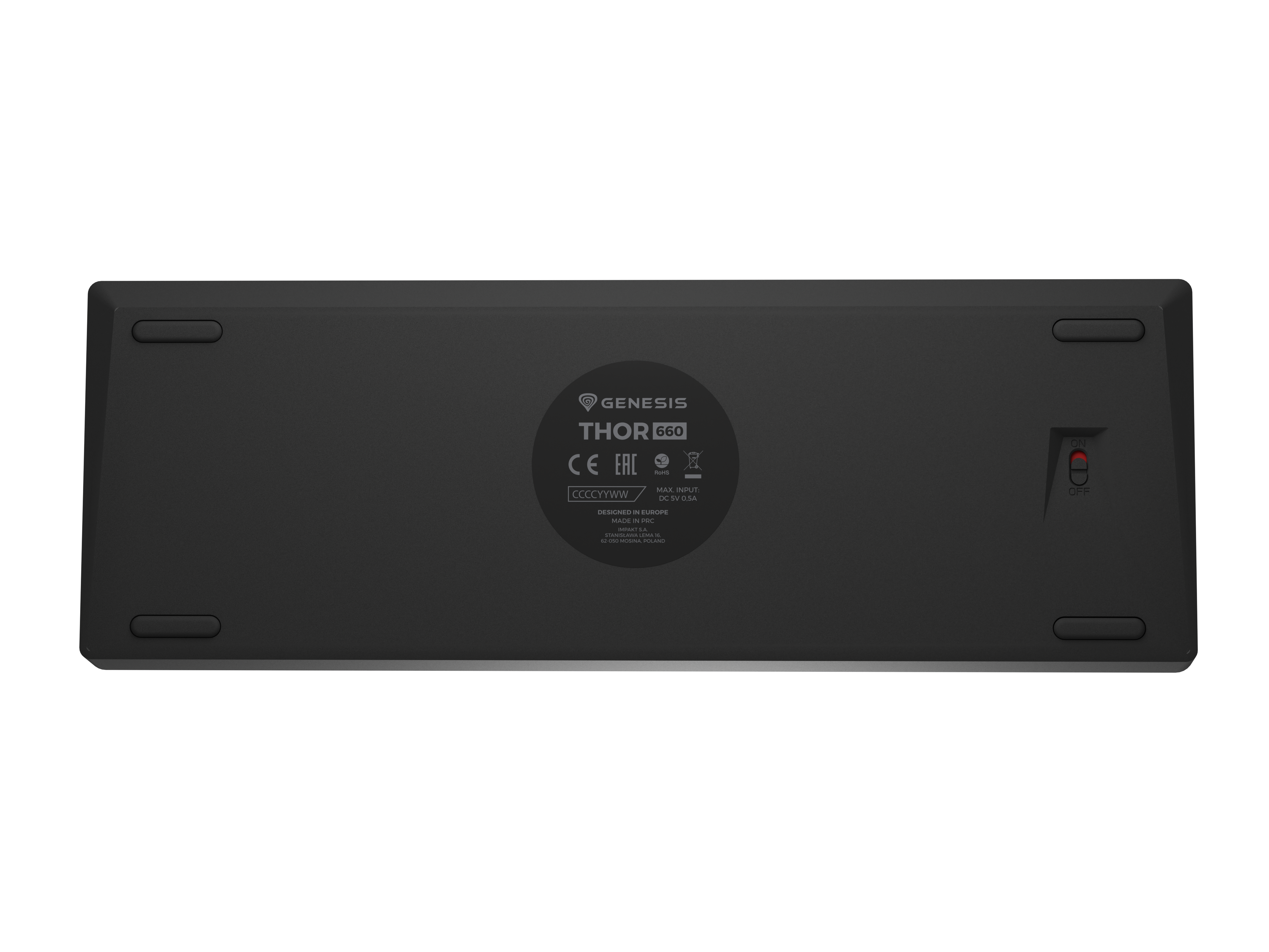 Genesis | THOR 660 G2 | Gaming keyboard | Wireless/Wired | US | Black | 2.4 GHz, Bluetooth, USB | Tactile
