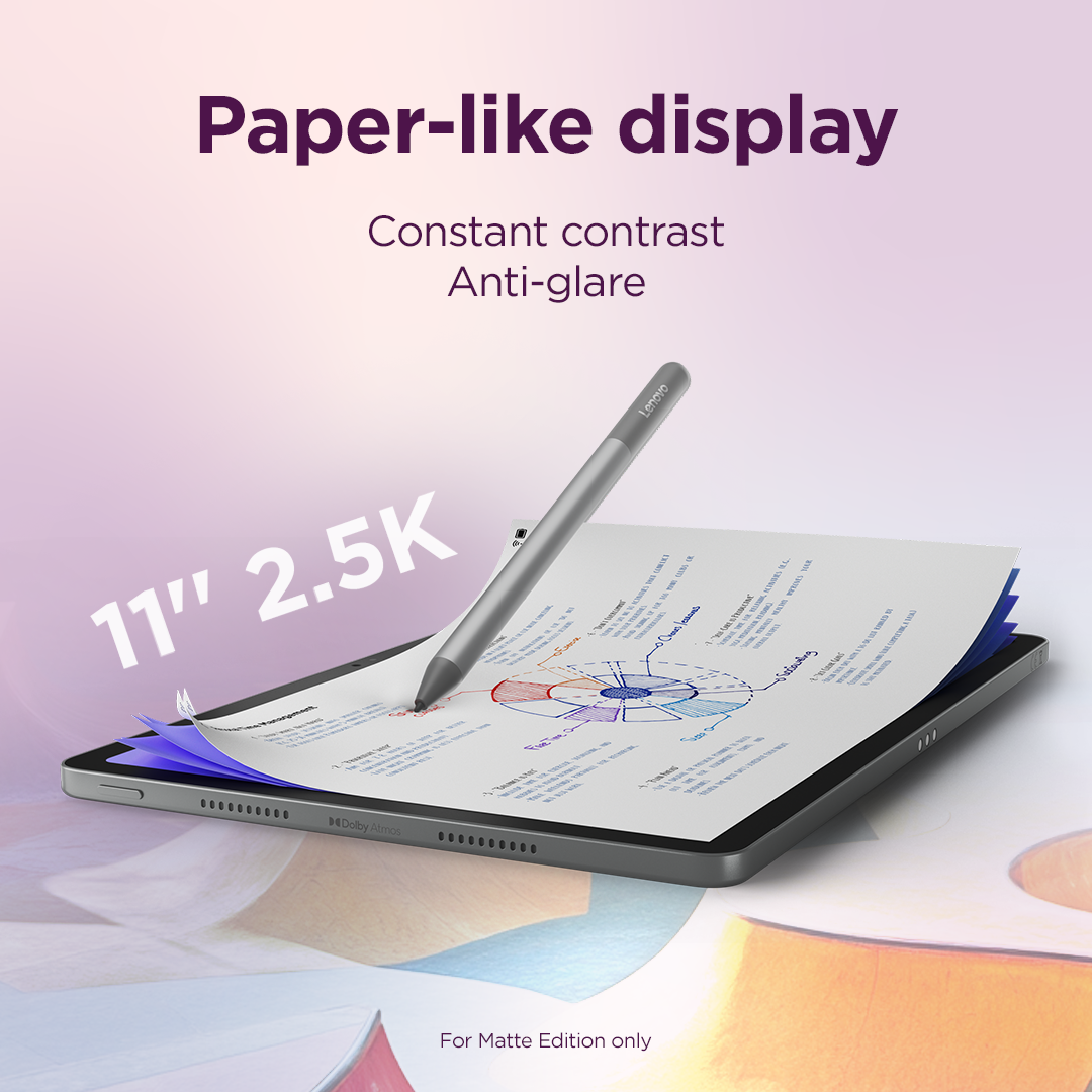 Lenovo Idea Tab 5G LTE (w/o power adapter) | ZAFM0112SE | 11 " | Luna Grey | IPS | 2560 x 1600 pixels | MediaTek | Dimensity 6300 | 8 GB | Soldered LPDDR4x | 128 GB | 5G | Wi-Fi | Front camera | 5 MP | Rear camera | 8 MP | Bluetooth | 5.2 | Android | 15 (