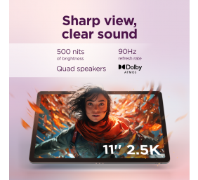 Lenovo Idea Tab 5G LTE (w/o power adapter) | ZAFM0112SE | 11 " | Luna Grey | IPS | 2560 x 1600 pixels | MediaTek | Dimensity 6300 | 8 GB | Soldered LPDDR4x | 128 GB | 5G | Wi-Fi | Front camera | 5 MP | Rear camera | 8 MP | Bluetooth | 5.2 | Android | 15 (