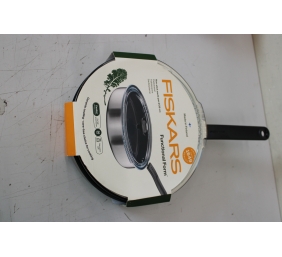 SALE OUT. PAN SAUTE FF 26CM CER COAT W LID 1072314 | Fiskars CHIPPED ENAMEL, SCRATCHED