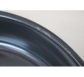 SALE OUT. PAN SAUTE FF 26CM CER COAT W LID 1072314 | Fiskars CHIPPED ENAMEL, SCRATCHED