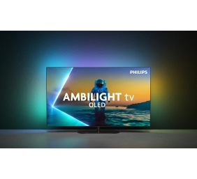 Philips OLED 4K Ambilight TV | 65OLED820/12 | 65 | Smart TV | Google TV | Grey